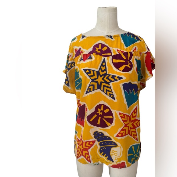 Karl Lagerfeld Vintage 100% Silk Blouse Size 40 (XL) - Picture 2 of 8